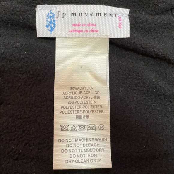 Free People Movement Let's Race Fleece Lined Recycled Yarn Beanie Black (NEW) - Picture 7 of 8